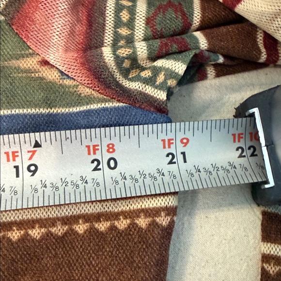 Chaps Brown and Blue Striped Women's Blouse - Picture 11 of 11